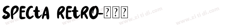 Specta Retro字体转换